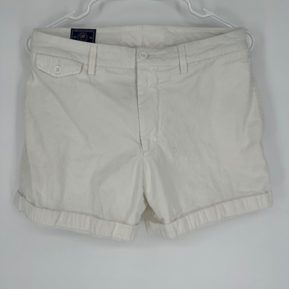 Polo Ralph Lauren 2016 US Paralympic Team‎ White Chino Shorts Womens 4 USA Made